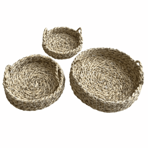 سبد حصیری گرد - Image 3