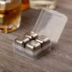 یخ استیل مکعبی 8 عددی همراه انبر