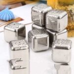 یخ استیل مکعبی 8 عددی همراه انبر - Image 5