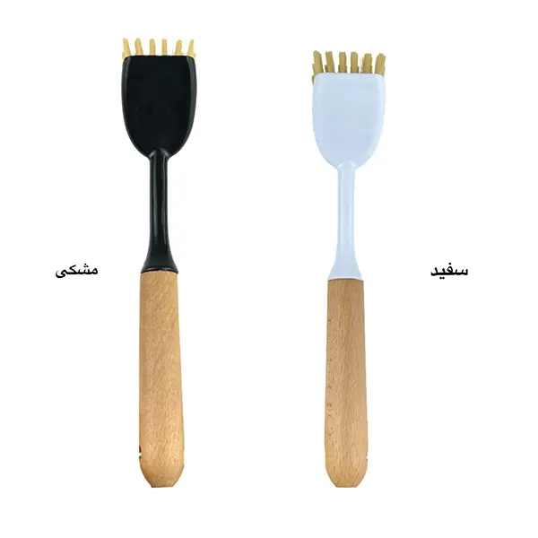 فرچه سرکج دسته چوبی WS014 | تمیزکاری دقیق با طراحی ارگونومیک