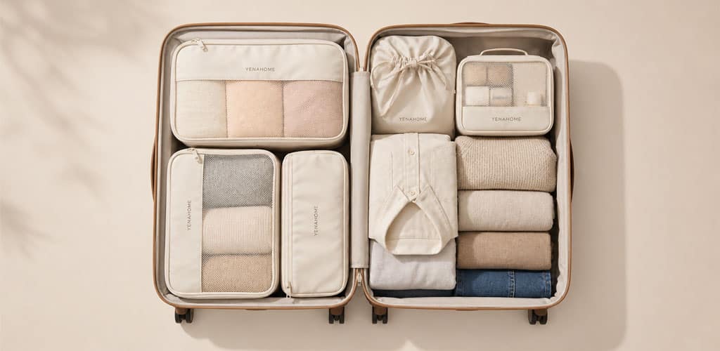 ۱. نظم‌دهنده‌های چمدان (Packing Cubes)؛ ۱۰ ابزار ضروری که هر مسافر باید در چمدان داشته باشد