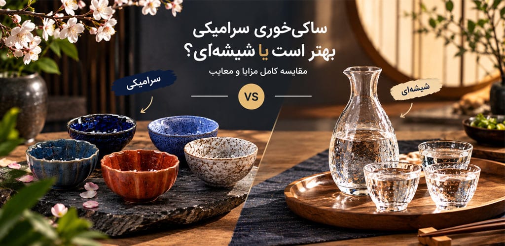 ساکی‌خوری سرامیکی بهتر است یا شیشه‌ای؟